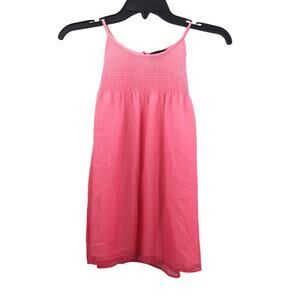 1. State Women's Strappy Ruched Tank Top Sleeveless Pink Tart Size Large NWT